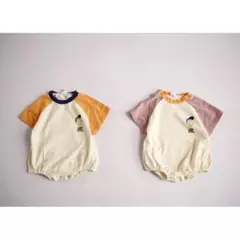 韓国　子供服　ロンパース　スヌーピー