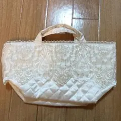 近沢レース　ミニバッグ　レース　ホワイト