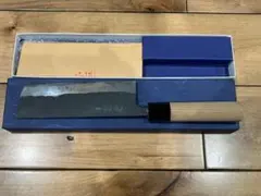 飯塚 重房作 角型菜切包丁 黒打のサムネイル
