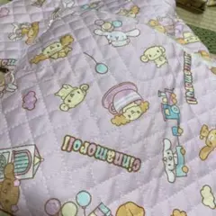 シナモロール キルティング生地ピンク/ 端切れ