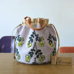 【sale】まる底巾着バッグ＊ミナペルホネン twins