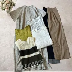 レディース服 7点まとめ売り 春夏コーデセット ナチュラル M/F中心