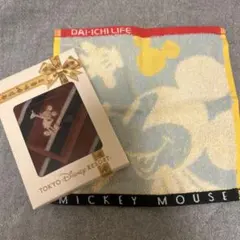 ディズニー ミッキー　マウス タオル 25 cm 第一生命　ハンカチ