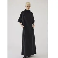RIM.ARK Neck gather dress ネックギャザー ブラック36のサムネイル