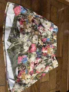 花柄のキュロットスカート【見た目はスカートですが短パン】