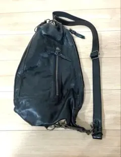 美品】オールドコーチ 巾着ショルダーバッグ ブラック 9929 西口修平氏