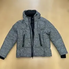 BEAR フード付きグレー ダウンジャケット Lサイズのサムネイル