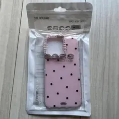 iPhone 14 Pro ジェリーケース ピンク ドット
