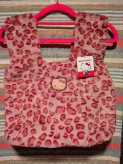 Hello Kitty レオパード柄ファーバッグ