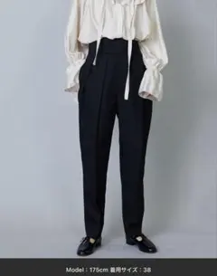 ポリエステルウールドスキン タックパンツのサムネイル