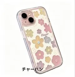 花柄 フラワーデザイン クリアスマホケース iPhone13 iPhone14