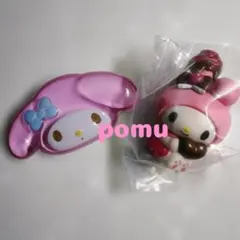 サンリオ　チョコレートドール マイメロディ ガチャぷっくりったい 立体バッジ