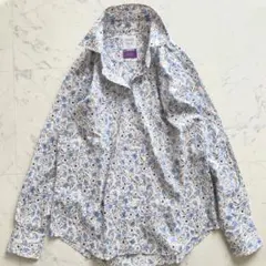 極美品　鎌倉シャツ LIBERTY 花柄シャツ 日本製 コットン100
