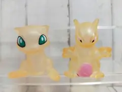 ポケモンキッズ　指人形　ミュウ　ミュウツー　クリア　1996年製　2体セット