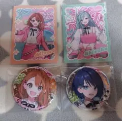 プロセカ　メロパレ　缶バッジ　カード