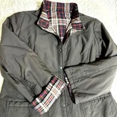 【極美品・希少3L】レリアン リバーシブルコート 裏チェック 大きいサイズ