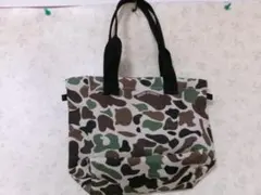 98697 drug store's ミニトート　ベージュ　カモフラ