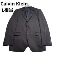 Calvin Klein テーラードジャケット ストライプ ダークブラウンのサムネイル