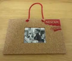 【未使用】NESCAFÉ コルク製フォトフレーム カフェラテタイプ