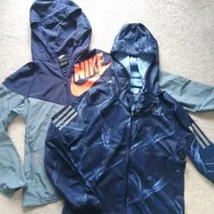 ⭐中古品 ナイキ アディダス ランニング用ジャケット２セット