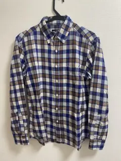 SHIPS チェック柄長袖シャツ　Mサイズ