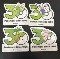 韓国 ポケモン 30周年 ロゴステッカー シール メガフェスタ5世代④