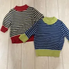ストライプセーター2枚セット