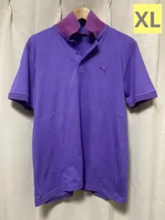 【PUMA】激安お値下げ！！ポロシャツ メンズXL スポーティパープル お値打ち