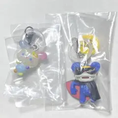 めじるしアクセサリー 2点セット サンリオ ウサハナ ニャンちゅう ガチャガチャ