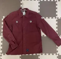 バーガンディ 長袖シャツ KP MM刺繍のサムネイル