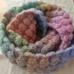 手編み　スヌード