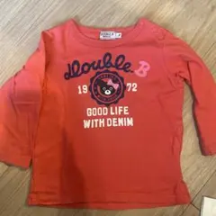 DOUBLE.B オレンジ 長袖Tシャツ F