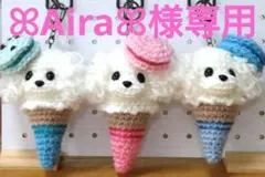 ꕤAiraꕤ様専用 トイプードル あみぐるみ アイスクリーム 3点セット