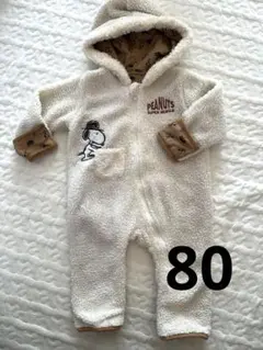 PEANUTS スヌーピー フリースロンパースアウター