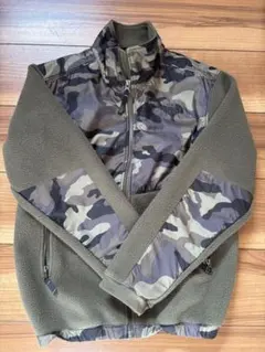 ノースフェイス　フリースジャケット　迷彩　160　ジュニアL　緑　カーキ