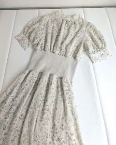 dazzlin　ロングワンピース　花柄　アイボリー　Мサイズ　総丈128cm