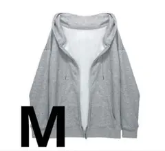 パーカー　グレー　オーバーサイズ　M