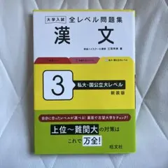 大学入試 全レベル問題集 漢文 3 私大・国公立大レベル 新装版