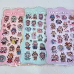 ラブブ ぷくぷくシール 3枚セット