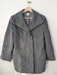 à aire グレー コート アンゴラ 羊毛 キュプラ 38サイズ