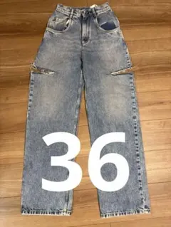 カットアウト デニム