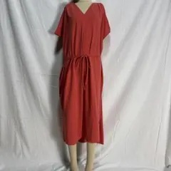 studio CLIP ワンピース 赤 M ポケット付