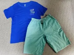 ユニクロMARVELTシャツとBREEZEハーフパンツ（150㎝）