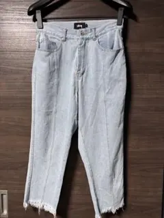 Stüssy ライトブルー デニム クロップドパンツのサムネイル