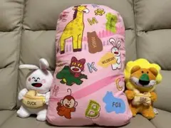 たべっ子どうぶつ　ぬいぐるみ　クッション　3点セット