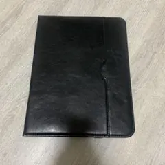 黒 合成皮革 iPadカバーケース スタンド機能付き　第10世代
