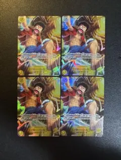 モンキー・Ｄ・ルフィ シークレット SEC 4枚セット ワンピース 神の島の冒険