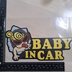 [匿名発送] 8.ヒスミニ baby in car　ステッカー　磁石タイプ　車