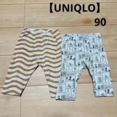 【UNIQLO/ユニクロ】ベビーレギンス 七部丈(マリメッコ&スヌーピー/90)