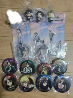 進撃の巨人　一番くじ ちょこのっこ アクスタ 缶バッジ まとめ売り リヴァイ他